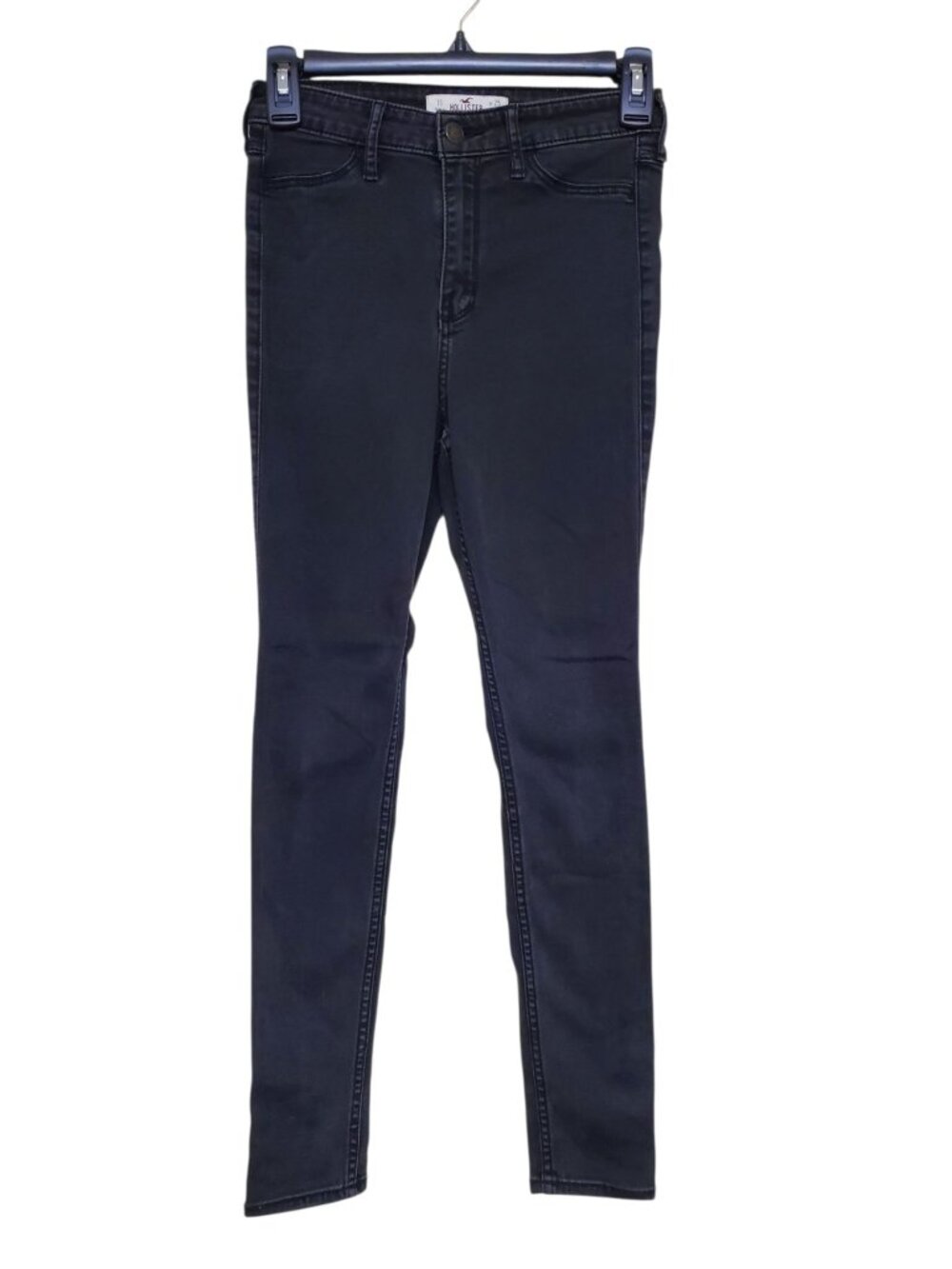 Hollister Women's Faded Black High Rise Skinny Jeans Jeggings 1s / W25xL27